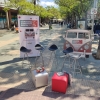 La parada va tenir lloc al carrer i va cridar l'atenció de la ciutadania