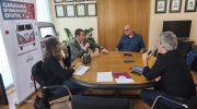 Marc Buch, alcalde de Calella, va participar activament en la conversa.