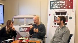 Xavier Altafulla, cap de Bon Govern de l'Ajuntament del Prat de Llobregat, amfitrió de la parada.