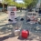 La parada va tenir lloc al carrer i va cridar l'atenció de la ciutadania